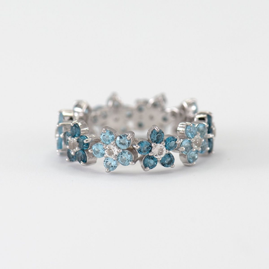Skyflower Blossom Band Ring