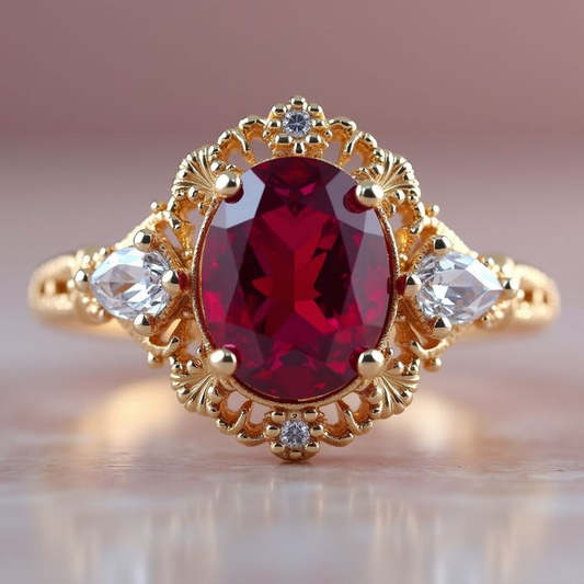 Royal Garnet Ring