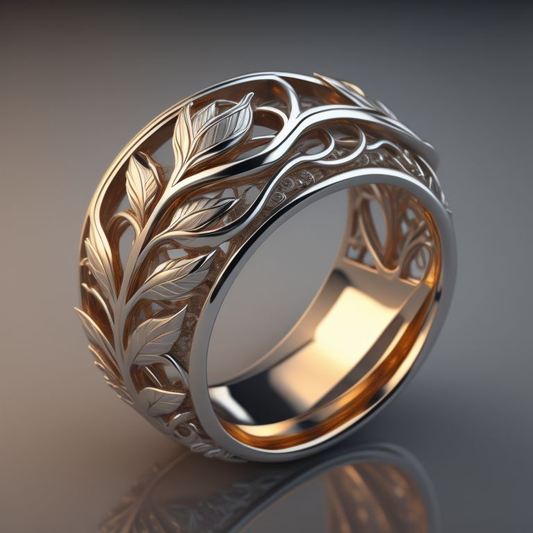 Leaf Filigree Ring