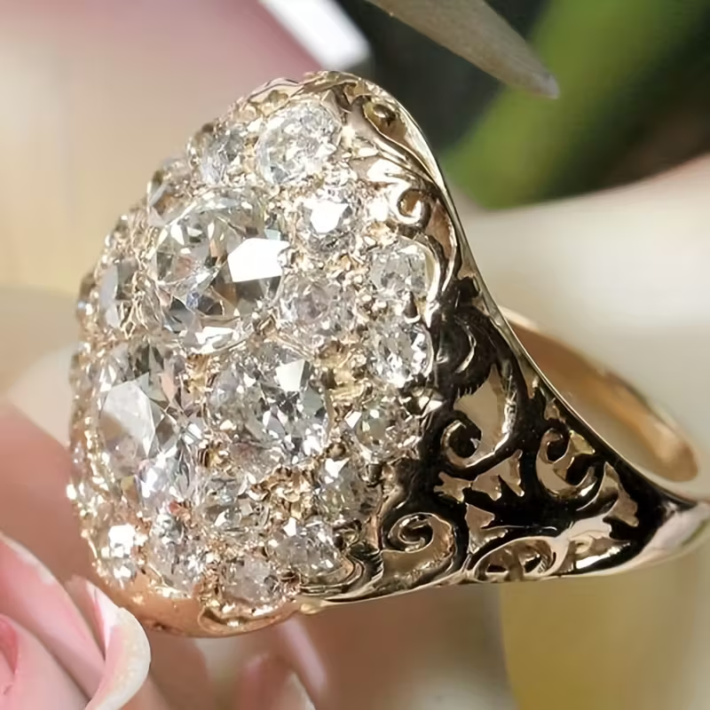 Vintage Bright Rounded Ring