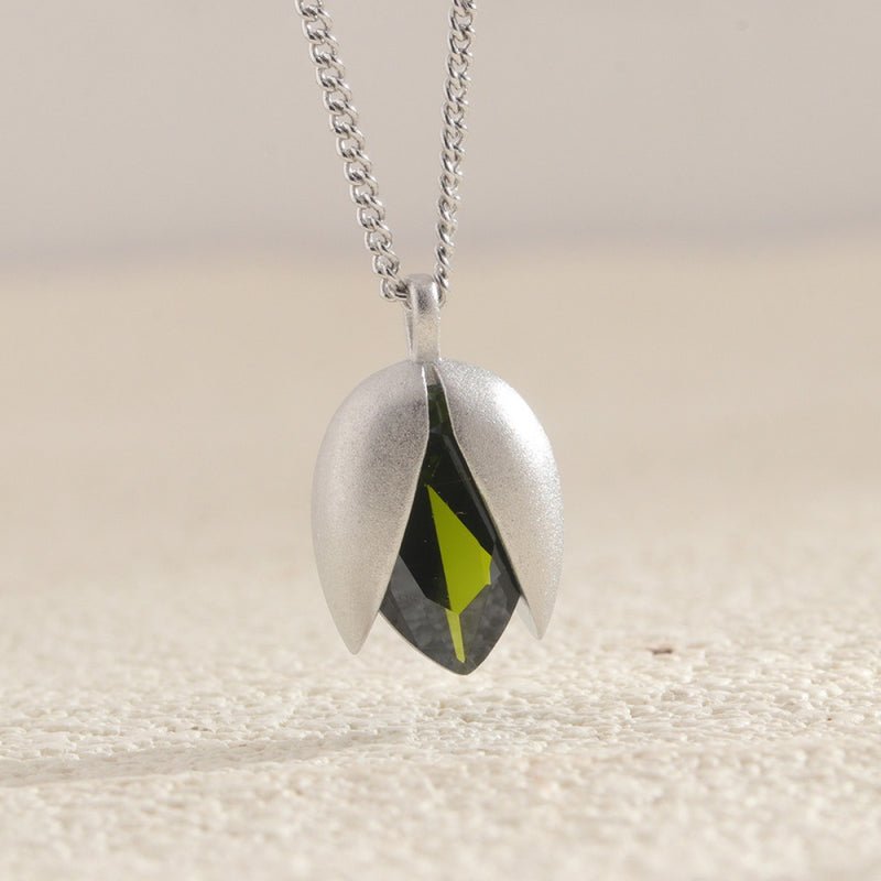 Pistacho Sterling Silver Necklace