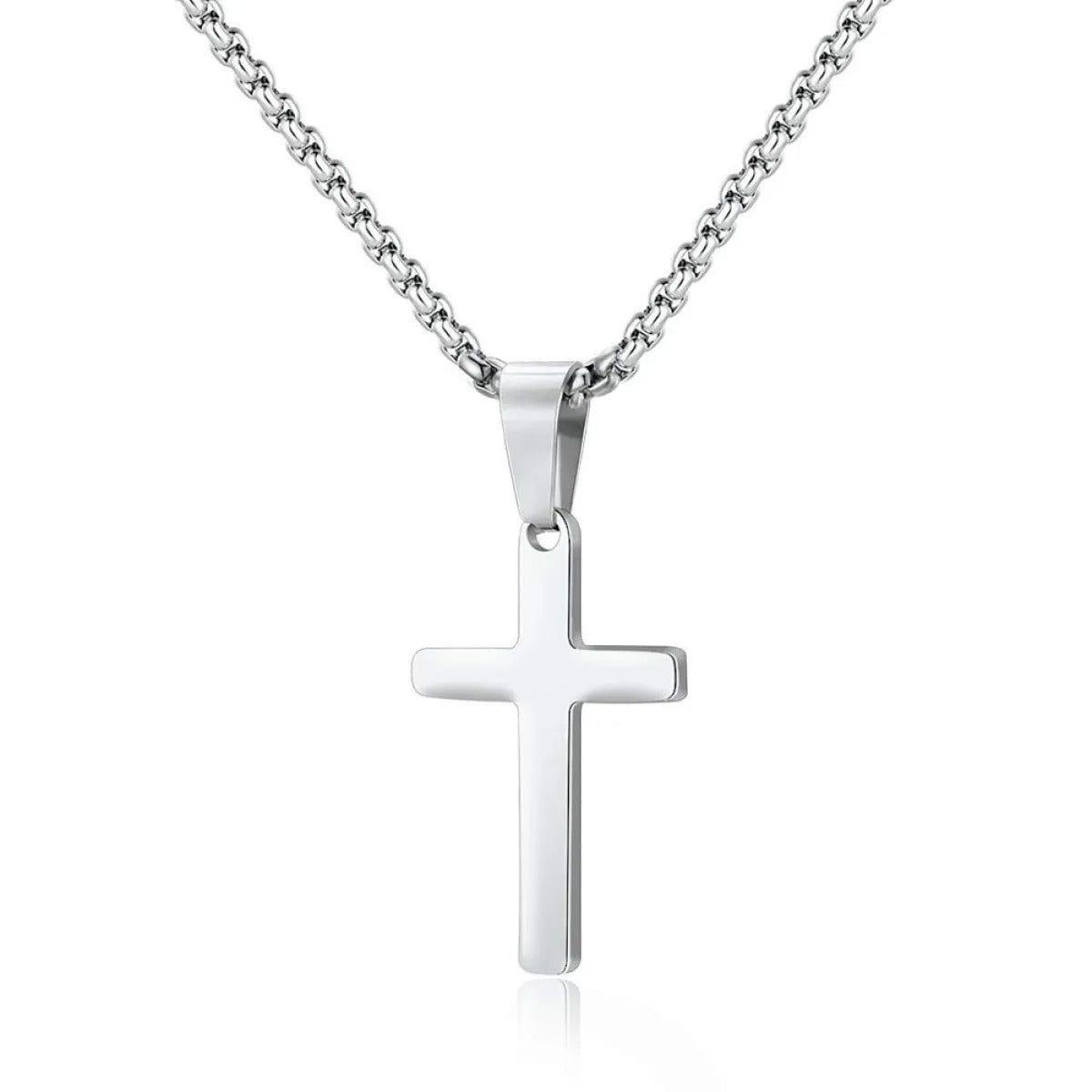 Golden Cross Stainless Steel Necklace