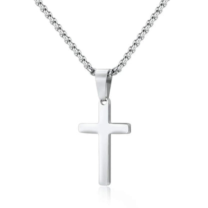 Golden Cross Stainless Steel Necklace