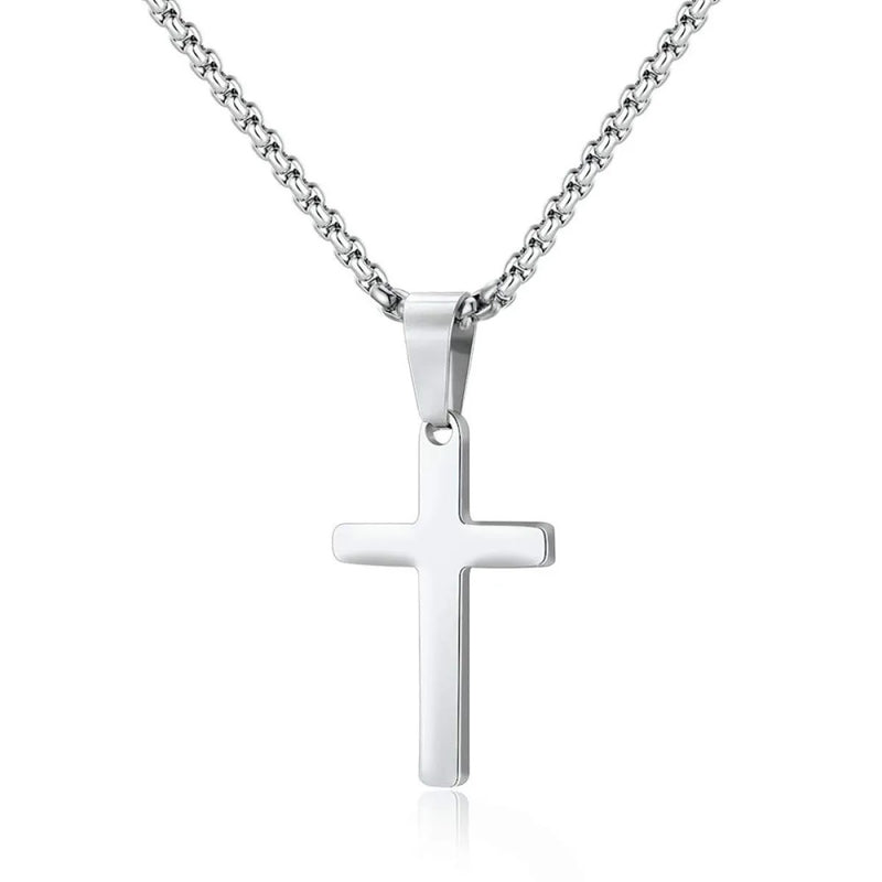 Golden Cross Stainless Steel Necklace