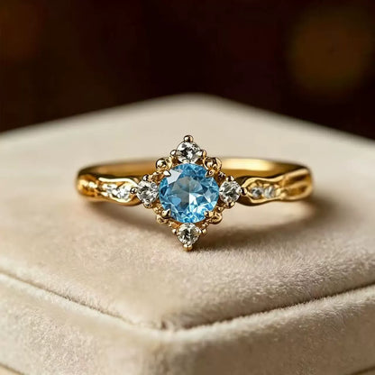 Blue Exotic Fine Ring