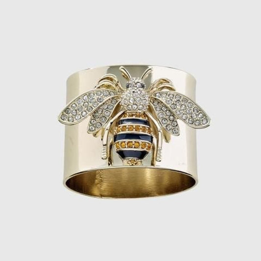 Statement Crystal Bee Ring